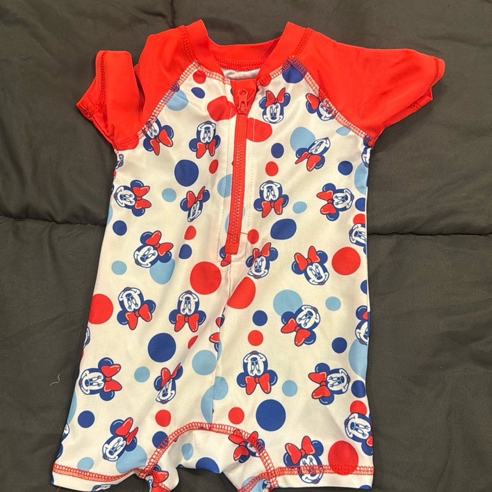 Minnie Mouse Girls Bathing Suit